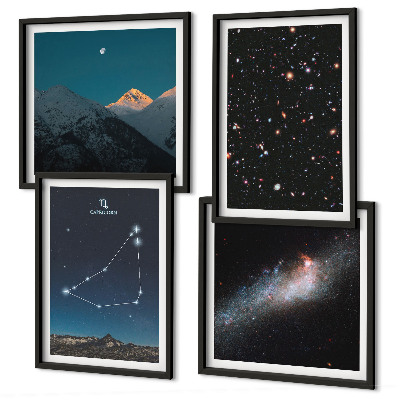 Dekoratívna sada obrazov Galaxia v súhvezdí Kozorožca