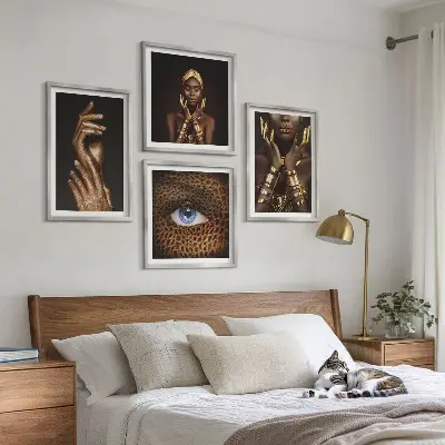 Umelecké portréty žien zarámovaný set obrazov