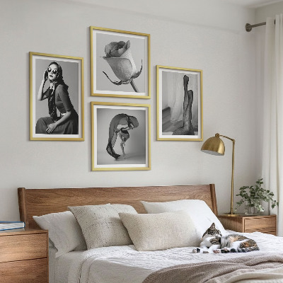 Zarámovaný set obrazov Štýlové portréty elegantných žien