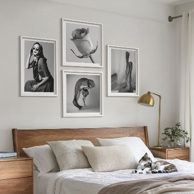 Zarámovaný set obrazov Štýlové portréty elegantných žien