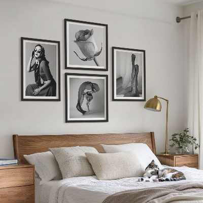Zarámovaný set obrazov Štýlové portréty elegantných žien