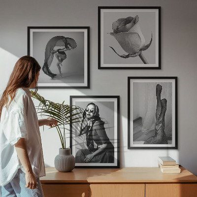 Zarámovaný set obrazov Štýlové portréty elegantných žien