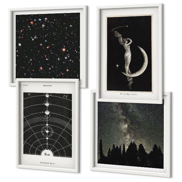 Dekoratívna sada obrazov Galaxia slnečnej sústavy