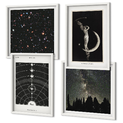 Dekoratívna sada obrazov Galaxia slnečnej sústavy