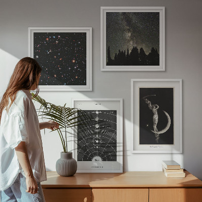 Dekoratívna sada obrazov Galaxia slnečnej sústavy