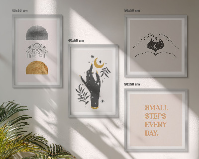 Dekoratívna sada obrazov Minimalistické boho ilustrácie
