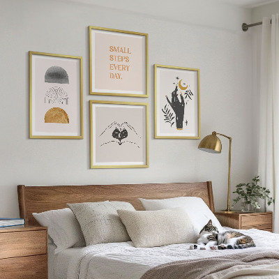 Dekoratívna sada obrazov Minimalistické boho ilustrácie