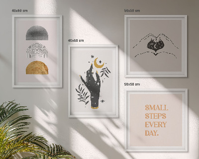 Dekoratívna sada obrazov Minimalistické boho ilustrácie