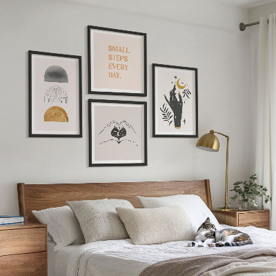 Dekoratívna sada obrazov Minimalistické boho ilustrácie