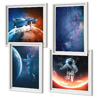 Dekoratívna sada obrazov Hviezdy vesmírnych astronautov