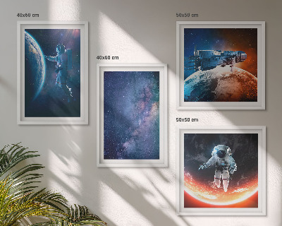 Dekoratívna sada obrazov Hviezdy vesmírnych astronautov