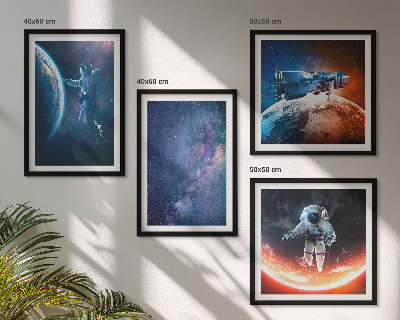 Dekoratívna sada obrazov Hviezdy vesmírnych astronautov