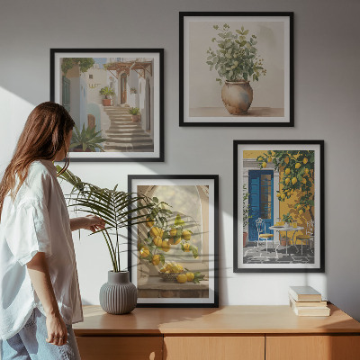 Dekoratívna sada obrazov Architektúra mesta Lemons