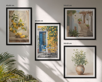 Dekoratívna sada obrazov Architektúra mesta Lemons