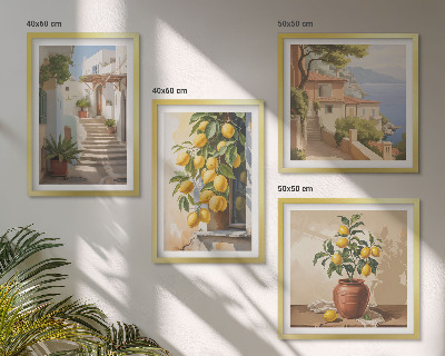 Dekoratívna sada obrazov Výhľad na more z Lemon Streets
