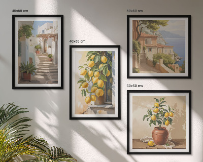 Dekoratívna sada obrazov Výhľad na more z Lemon Streets