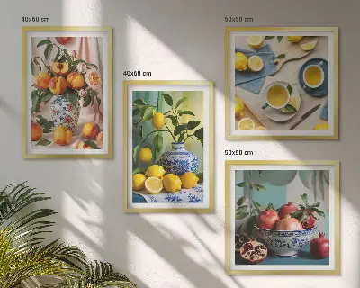 Dekoratívna sada obrazov štýlové postavy v štýle Matisse