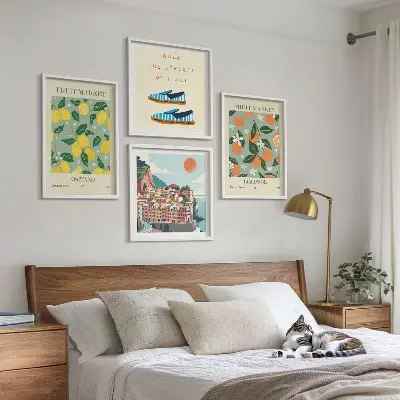 Dekoratívna sada obrazov s motívmi ovocia v talianskom štýle