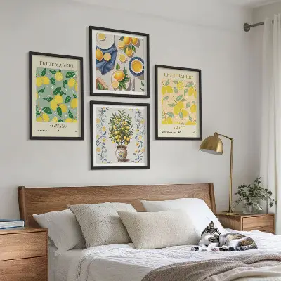 Zarámovaný set obrazov Citrusové ovocie Taliansko zarámovaný set obrazov s motívom talianskeho citrusového ovocia
