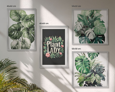 Dekoratívna sada obrazov Tropické rastliny Plant Lady