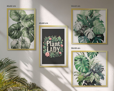 Dekoratívna sada obrazov Tropické rastliny Plant Lady