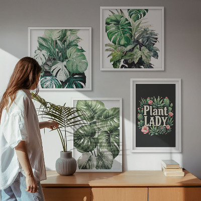 Dekoratívna sada obrazov Tropické rastliny Plant Lady