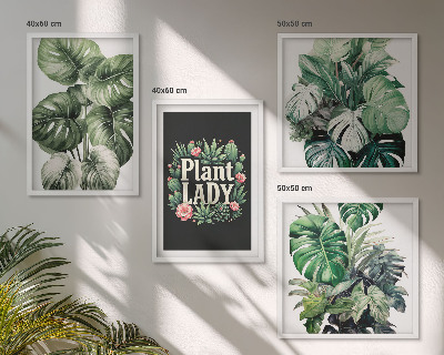 Dekoratívna sada obrazov Tropické rastliny Plant Lady