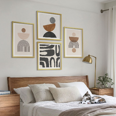 Dekoratívna sada obrazov Abstraktný boho dizajn