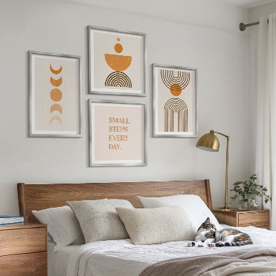 Dekoratívna sada obrazov Minimalistické boho vzory