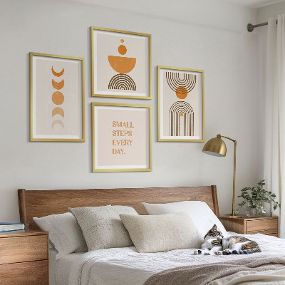 Dekoratívna sada obrazov Minimalistické boho vzory