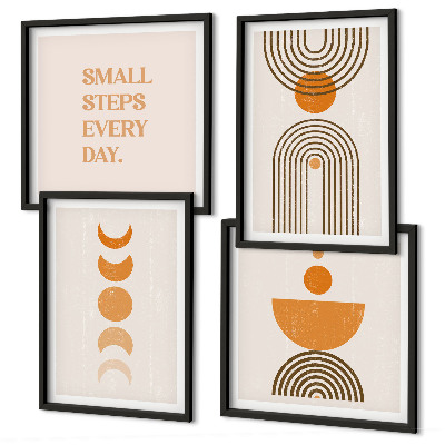 Dekoratívna sada obrazov Minimalistické boho vzory