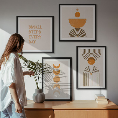 Dekoratívna sada obrazov Minimalistické boho vzory