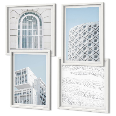 Dekoratívna sada obrazov Geometria modernej architektúry