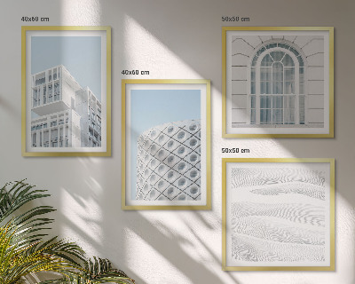 Dekoratívna sada obrazov Geometria modernej architektúry