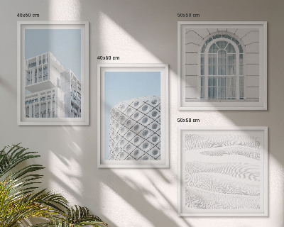 Dekoratívna sada obrazov Geometria modernej architektúry