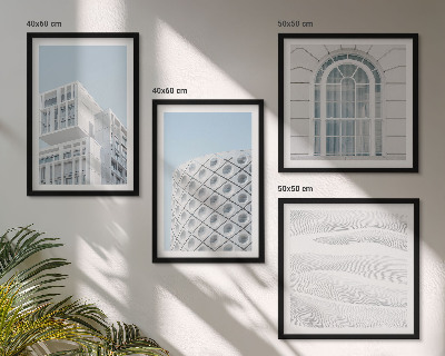 Dekoratívna sada obrazov Geometria modernej architektúry