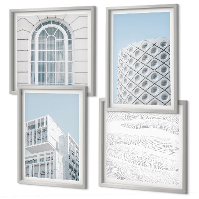 Dekoratívna sada obrazov Geometria modernej architektúry