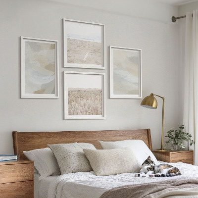 Dekoratívna sada obrazov Abstraktné pozadie s jemnými ťahmi