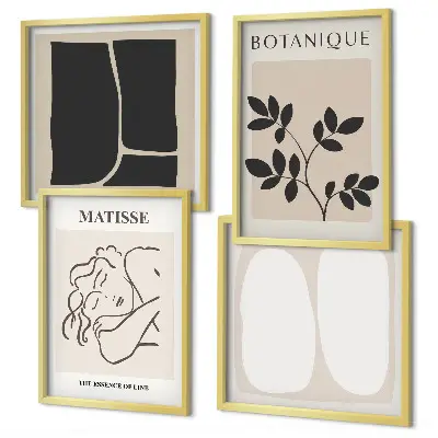 Dekoratívna sada obrazov štýlové rastlinné maľby v štýle Matisse