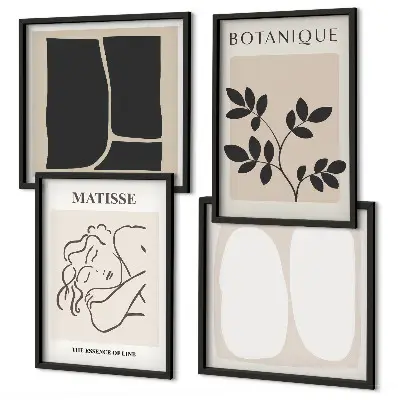 Dekoratívna sada obrazov štýlové rastlinné maľby v štýle Matisse