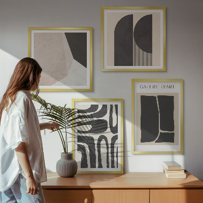 Dekoratívna sada obrazov Abstraktné minimalistické plagáty