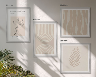 Dekoratívna sada obrazov Abstraktné boho dekorácie