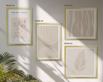 Dekoratívna sada obrazov Abstraktné boho dekorácie