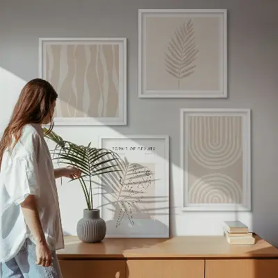 Dekoratívna sada obrazov abstraktné boho motívy