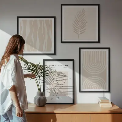 Dekoratívna sada obrazov abstraktné boho motívy