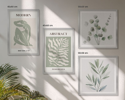 Dekoratívna sada obrazov Boho rastliny od Matisse