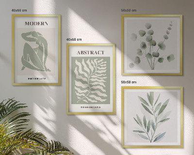 Dekoratívna sada obrazov Boho rastliny od Matisse