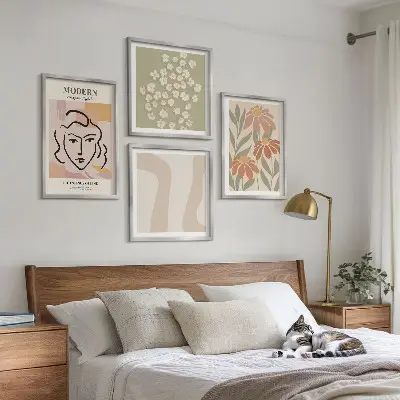 Moderná abstraktná žena zarámovaný set obrazov