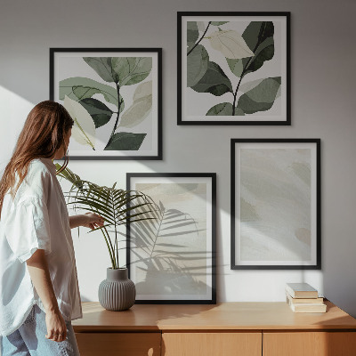 Dekoratívna sada obrazov Jasné abstraktné boho farby