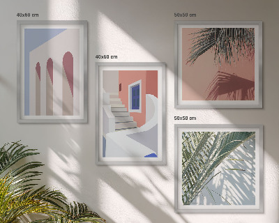 Dekoratívna sada obrazov Ilustrácie mestskej architektúry